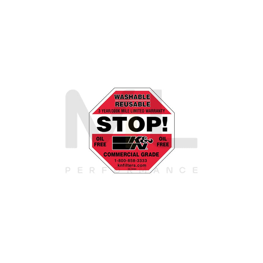 K&N 89-16064 Decal/Sticker Stop | ML Car Parts UK | ML Performance