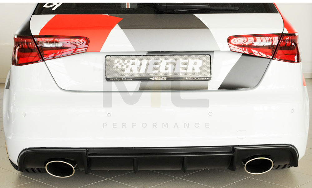 Rieger 00056806 Audi 8V Rear Diffuser (A3 & S3) 6 | ML Performance EU Car Parts