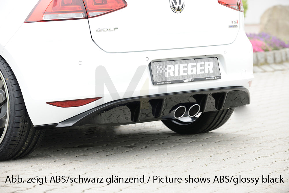 Rieger 00099172 VW Mk7 Golf Rear Diffuser 1 | ML Performance EU Car Parts