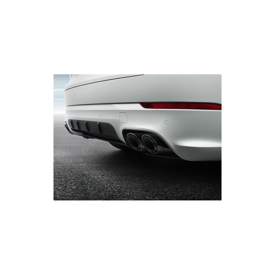 Genuine Porsche Sports Exhaust Tail Pipes, In Black Porsche 9Ya Cayenne S | ML Performance EU Car Parts