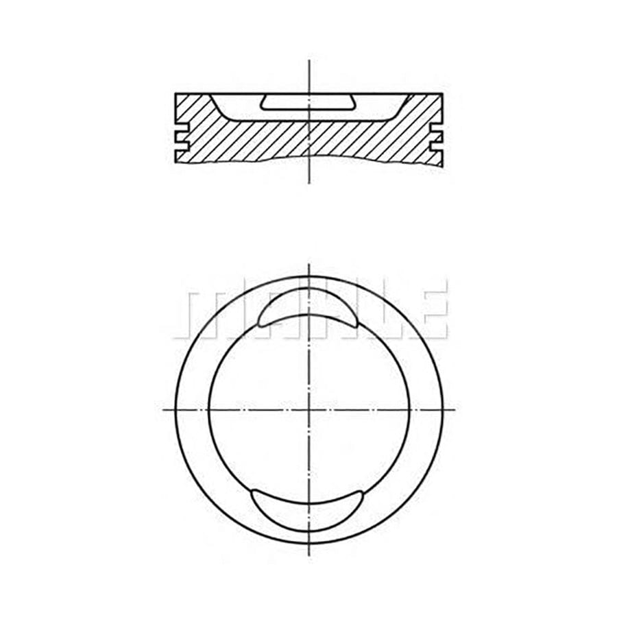 MAHLE ORIGINAL 640 10 01 Piston for NISSAN CHERRY 76,5 mm, with piston rings | ML Performance Car Parts