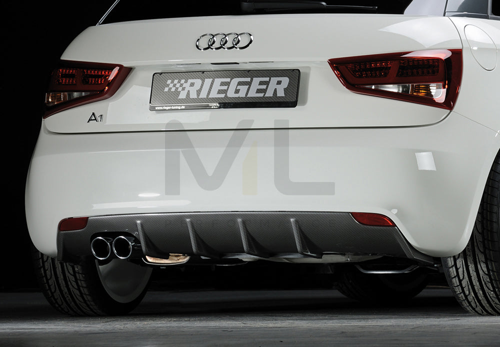 Rieger 00099875 Audi 8X A1 Rear Diffuser 1 | ML Performance EU Car Parts