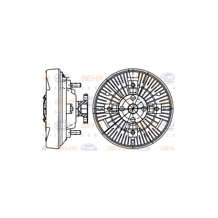 Hella 8MV 376 907-201 Fan Clutch