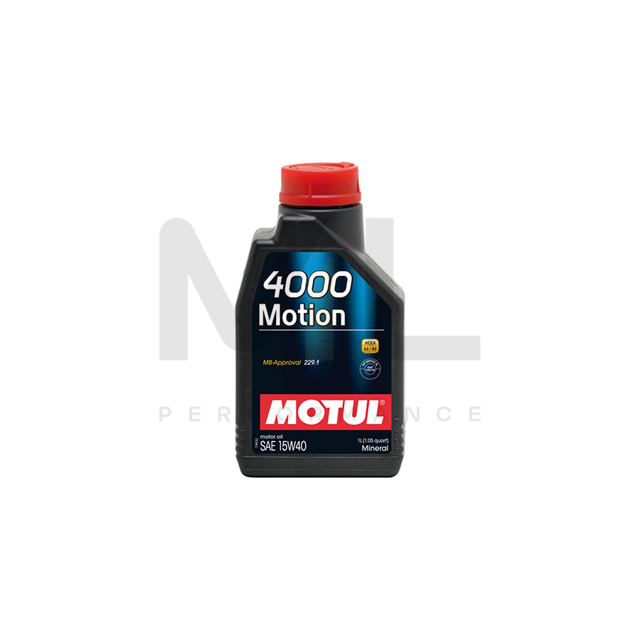 Motul 4000 Motion 15w-40 Mineral Car Engine Oil 1l | Engine Oil | ML Car Parts UK | ML Performance