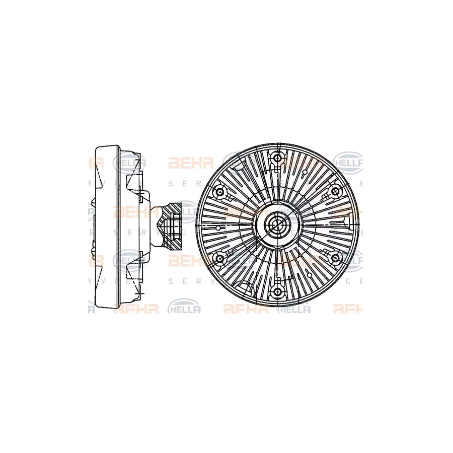 Hella 8MV 376 907-281 Fan Clutch