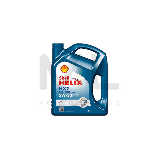 Shell Helix HX7 Professional AV Engine Oil - 5W-30 - 5Ltr Engine Oil ML Performance UK ML Car Parts