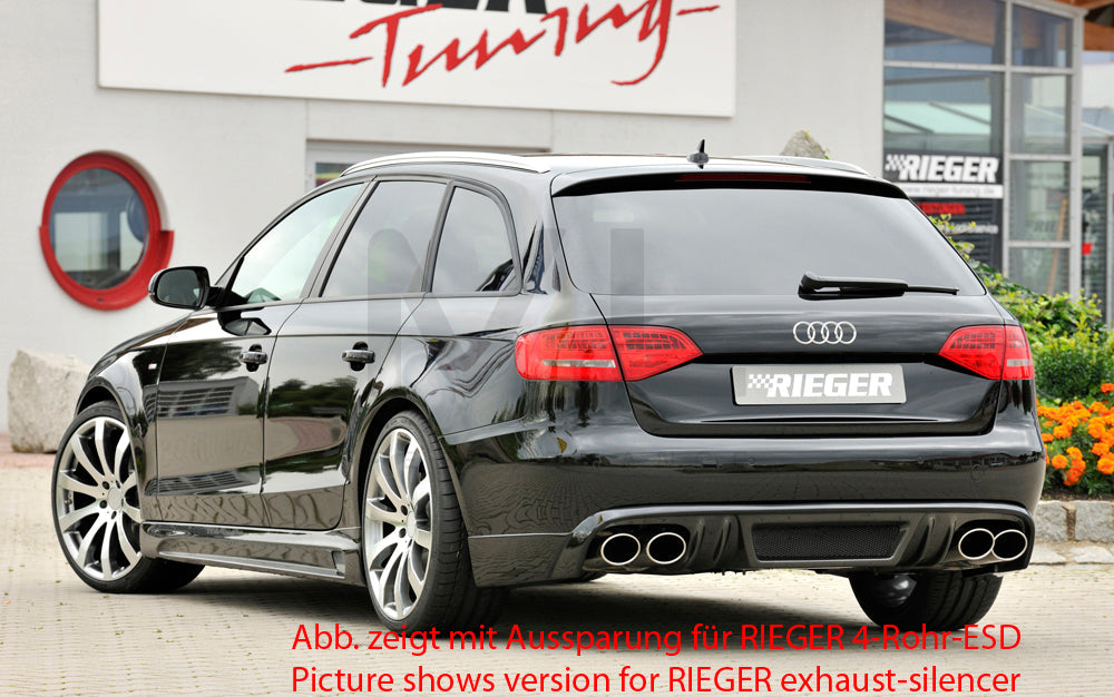 Rieger 00099071 Audi B8 B81 A4 Rear Diffuser 5 | ML Performance EU Car Parts