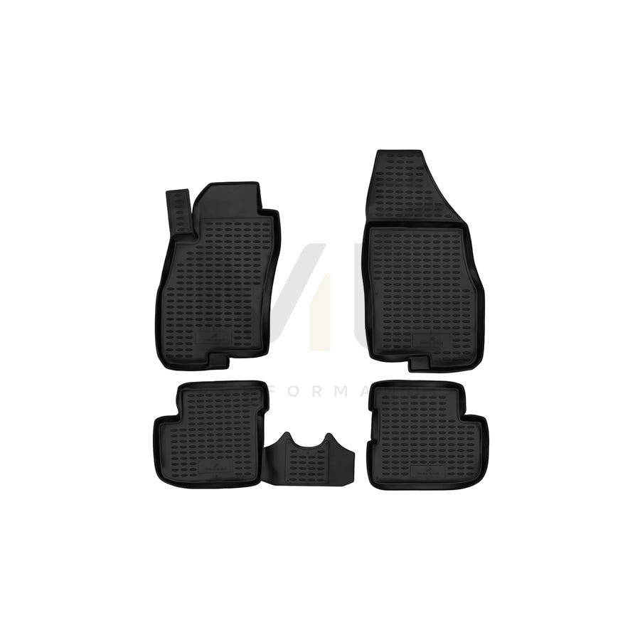 WALSER Tailored, XTR 75156 Floor mat set Elastomer, Front and Rear, Black | ML Performance Car Parts