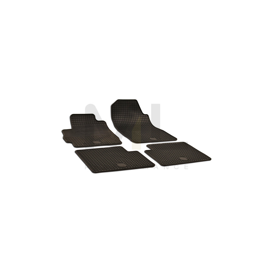 WALSER 50381 Floor mat set for MAZDA 2 Elastomer, Front and Rear, Quantity: 4, Black | ML Performance Car Parts