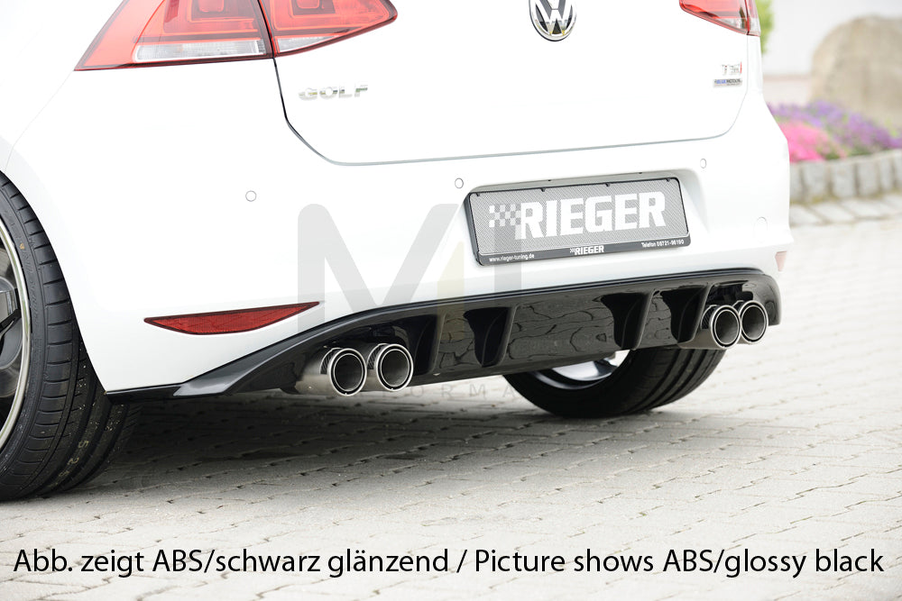 Rieger 00099171 VW Mk7 Golf Rear Diffuser (GTI Clubsport & GTI) 1 | ML Performance EU Car Parts