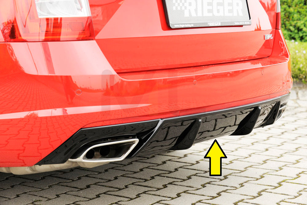 Rieger 00088087 Skoda 5E Octavia RS Rear Diffuser 1 | ML Performance EU Car Parts