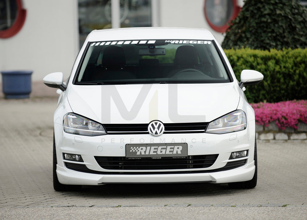 Rieger 00059550 VW Mk7 Golf Front Splitter 4 | ML Performance EU Car Parts