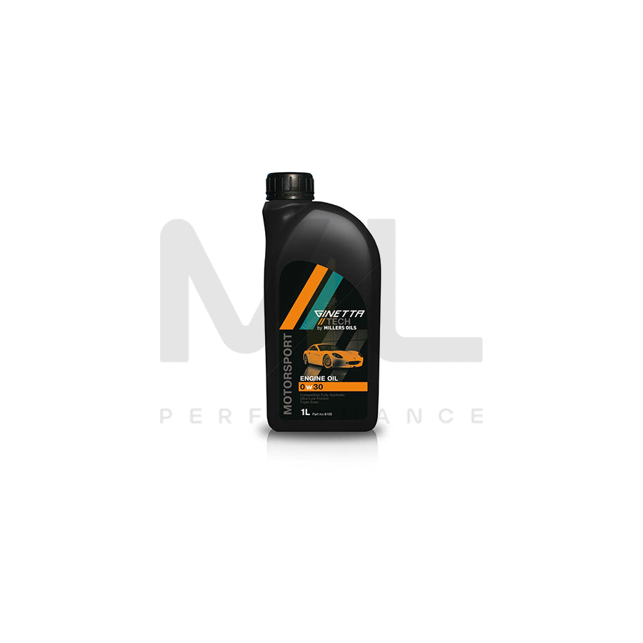 Millers Oils Ginetta Tech 10W-60 Fully Synthetic Engine Oil 1l | Engine Oil | ML Car Parts UK | ML Performance