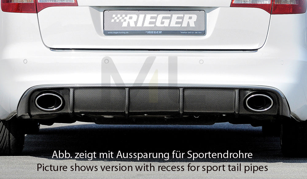 Rieger 00099226 Audi 4F A6 Rear Diffuser 1 | ML Performance EU Car Parts