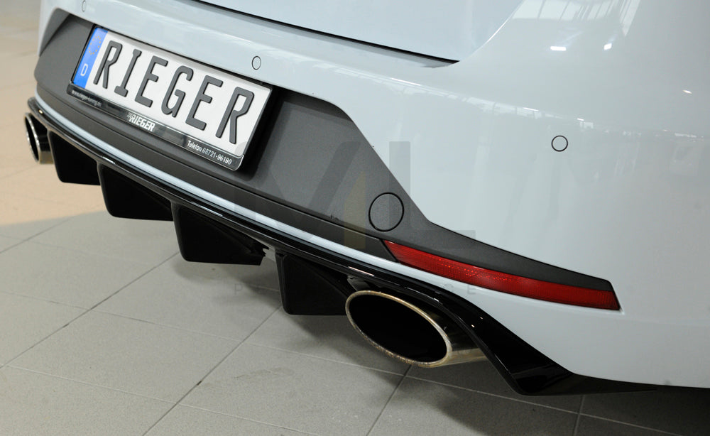 Rieger 00088130 SEAT 5F Leon Cupra Rear Diffuser 6 | ML Performance EU Car Parts