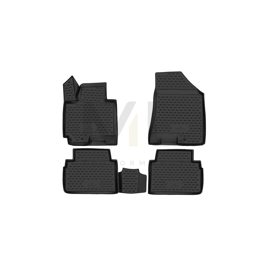 WALSER Tailored, XTR 75209 Floor mat set Elastomer, Front, Black | ML Performance Car Parts