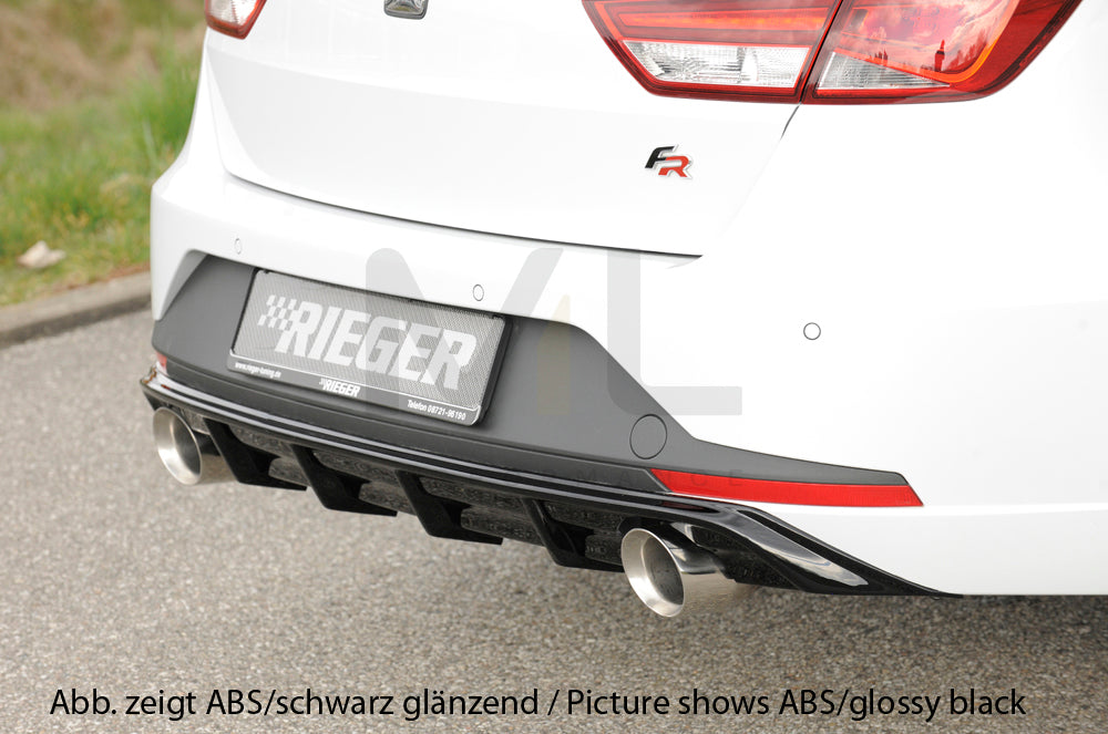 Rieger 00027021 SEAT 5F Leon FR Rear Diffuser 3 | ML Performance EU Car Parts