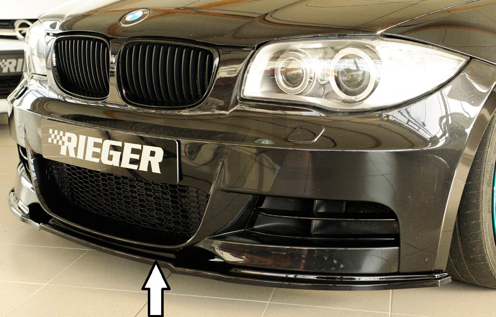 Rieger 00088124 BMW 1 Series E82 E88 Front Splitter 1 | ML Performance EU Car Parts