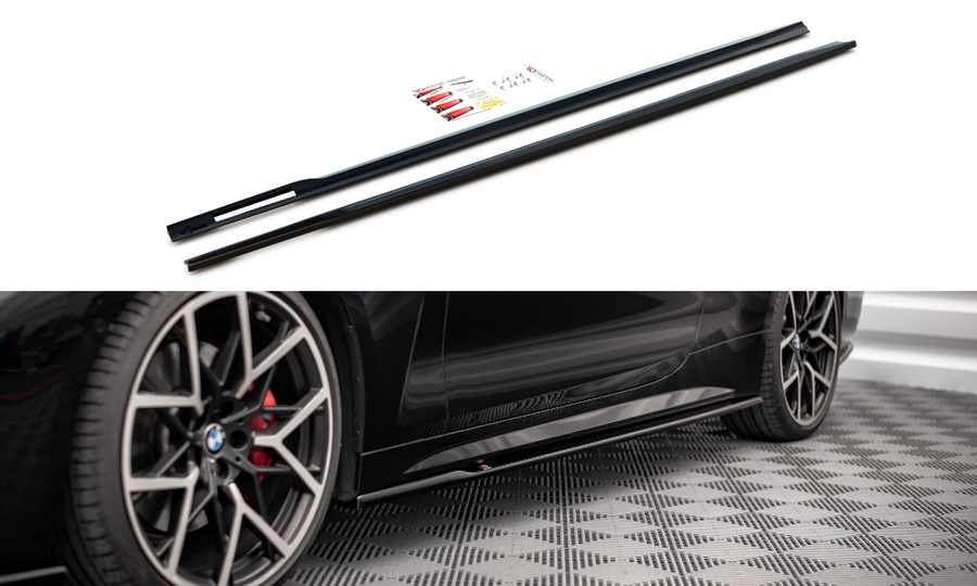 Maxton Design BM-4-G22-MPACK-SD1T Side Skirts Diffusers V.1 BMW Series 4 M-Pack G22 | ML Performance UK Car Parts