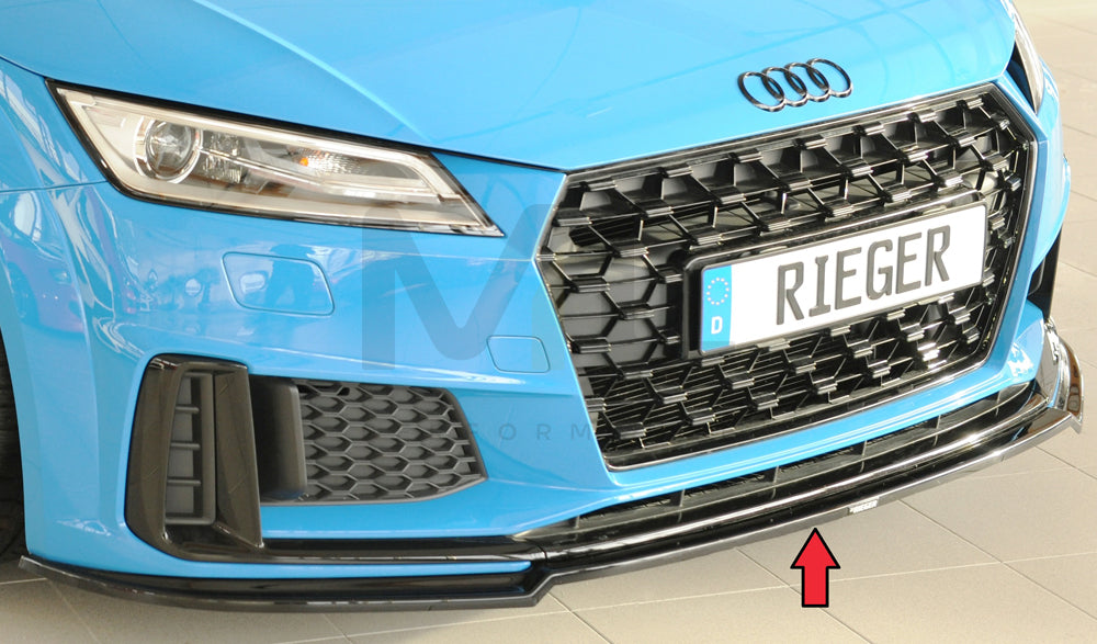 Rieger 00088188 Audi 8J-FV 8S Front Splitter (TT & TTS) 1 | ML Performance EU Car Parts