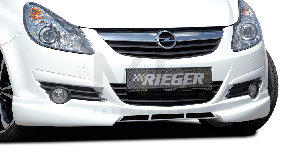 Rieger 00058951 Opel Corsa D Front Splitter 1 | ML Performance EU Car Parts