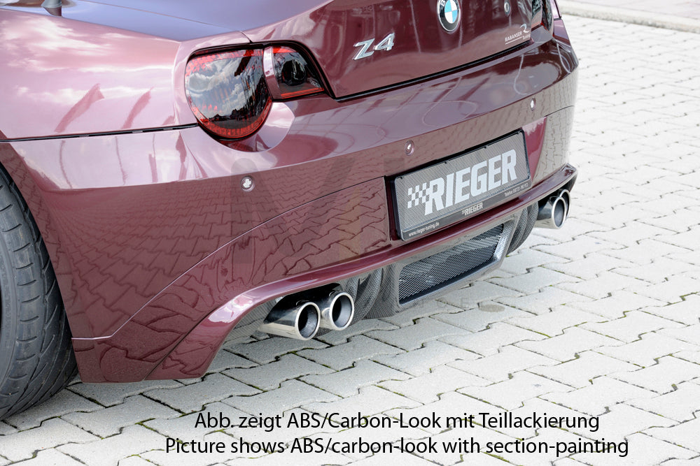 Rieger 00050511 BMW Z4 E85 Rear Diffuser 4 | ML Performance EU Car Parts