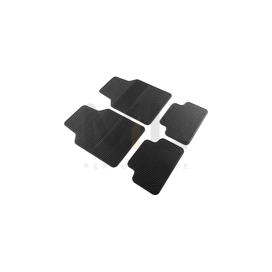 WALSER Universal fit, EVO 28038 Floor mat set Elastomer, Front and Rear, Quantity: 4, Black | ML Performance Car Parts