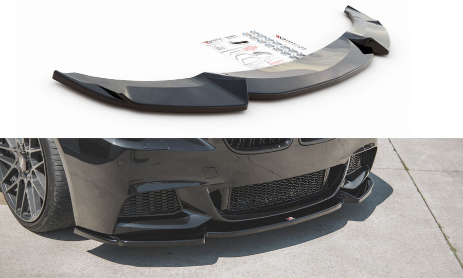 Maxton Design BM-5-10-MPACK-FD3T Front Splitter V.3 BMW Series 5 F10/F11 M-Pack | ML Performance UK Car Parts