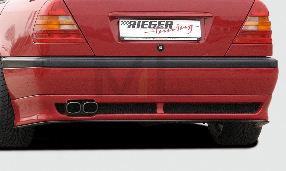 Rieger 00025025 Mercedes-Benz W202 C-Class Rear Diffuser 1 | ML Performance EU Car Parts