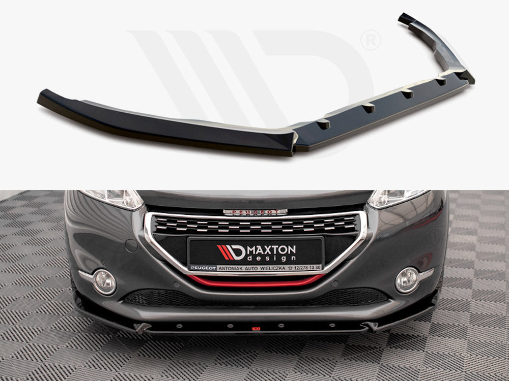 Maxton Design PE-208-1-GTI-FD2T Front Splitter V.2 Peugeot 208 GTI MK1 | ML Performance UK Car Parts