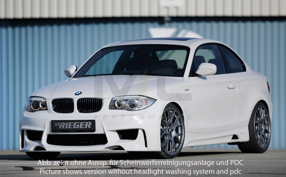 Rieger 00035041 BMW 1 Series E81 E82 E87 E88 Front Bumper 5 | ML Performance EU Car Parts