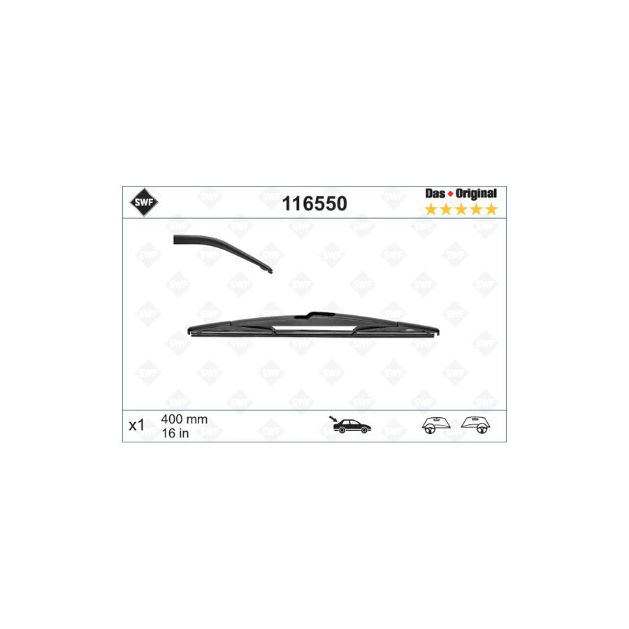 Swf Rear 116550 Wiper Blade | ML Performance EU Car Parts