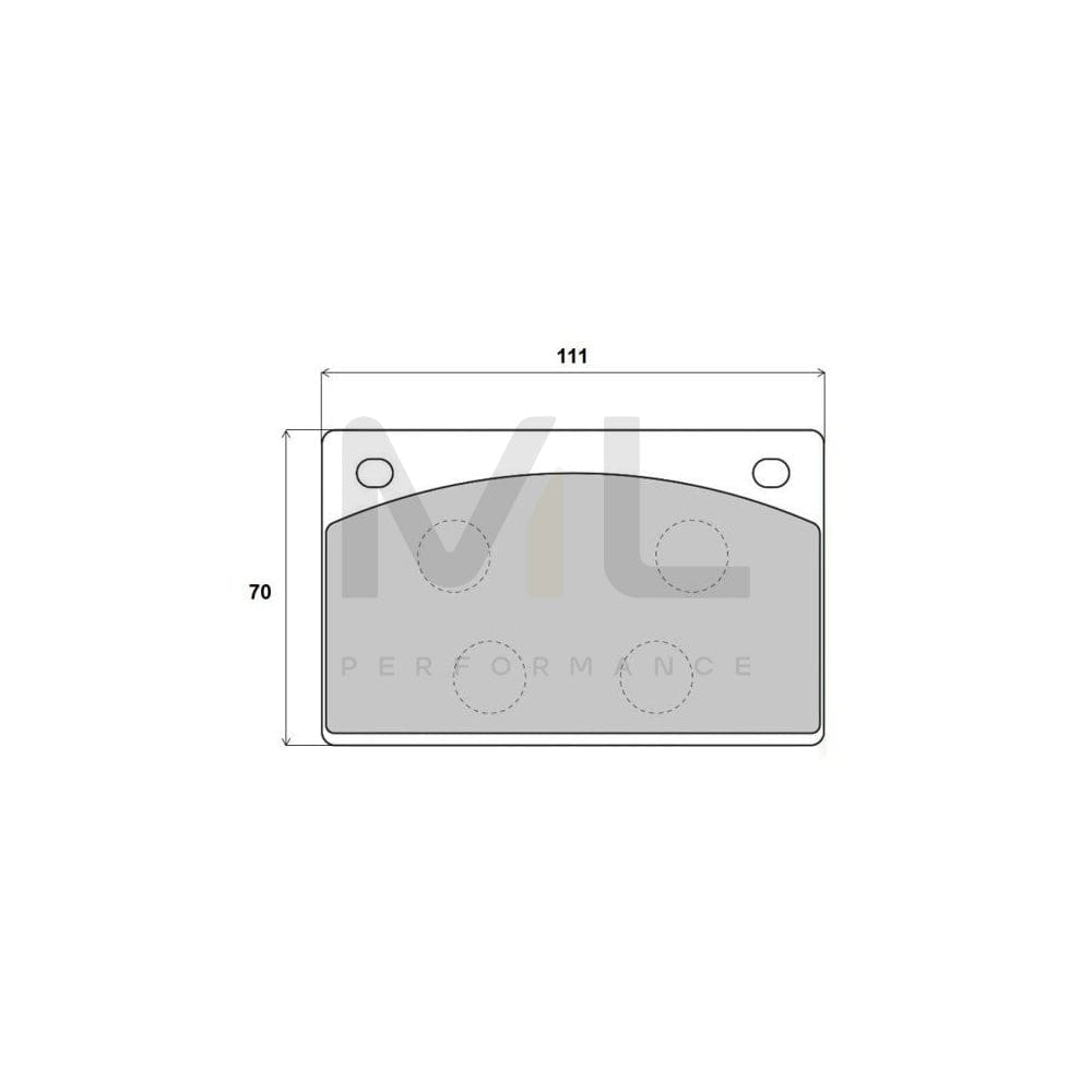 Brembo P 69 002 Brake Pad Set Excl. Wear Warning Contact | ML Performance Car Parts