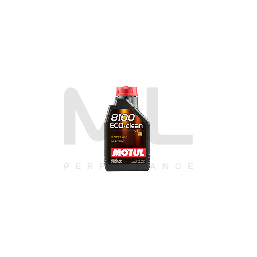 Motul 8100 Eco-Clean 0w-20 Fully Synthetic Car Engine Oil 1l | Engine Oil | ML Car Parts UK | ML Performance