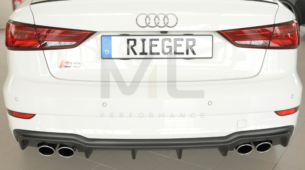 Rieger 00056825 Audi 8V S3 Rear Diffuser 5 | ML Performance EU Car Parts