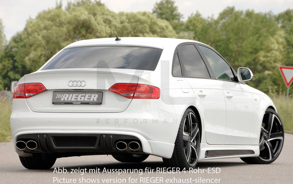 Rieger 00099080 Audi B8 B81 A4 Rear Diffuser 6 | ML Performance EU Car Parts