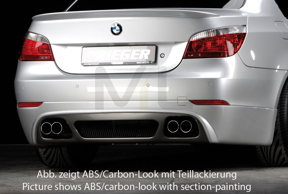 Rieger 00099547 BMW 5 Series E60 Rear Diffuser 2 | ML Performance EU Car Parts