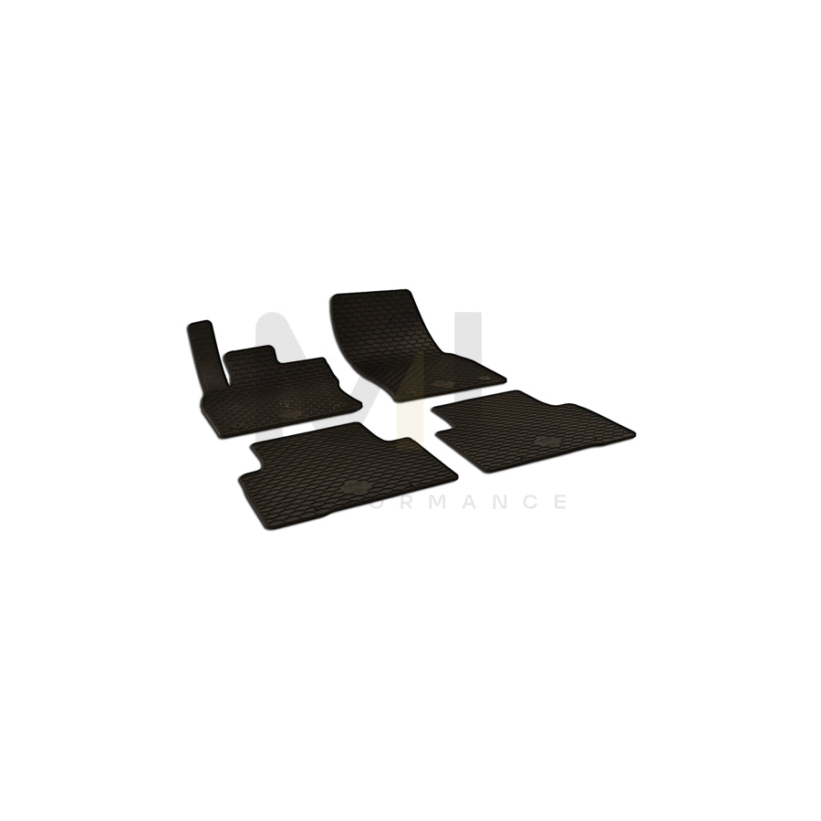 WALSER 50811 Floor mat set Elastomer, Front and Rear, Quantity: 4, Black | ML Performance Car Parts