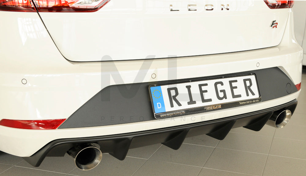 Rieger 00027036 SEAT 5F Leon FR Rear Diffuser 2 | ML Performance EU Car Parts