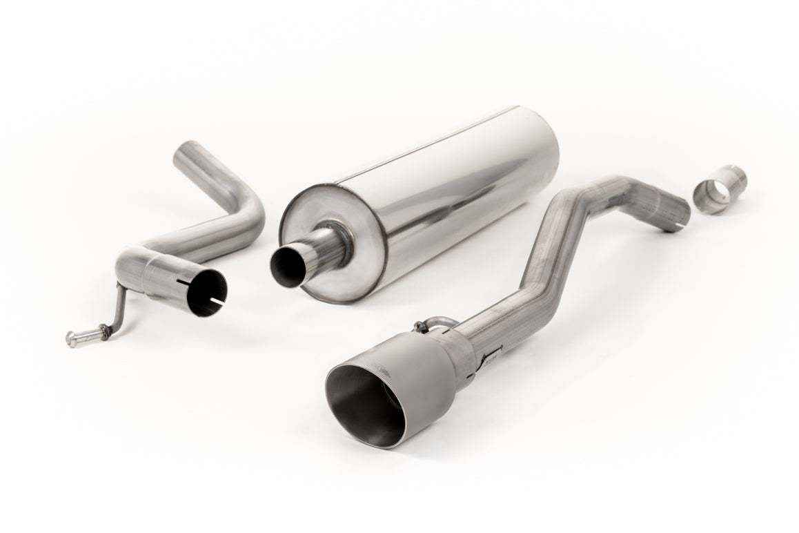 MillTek SSXVW429 Volkswagen Up! Road+ Resonated Cat-Back Exhaust with GT-90 Titanium Trim