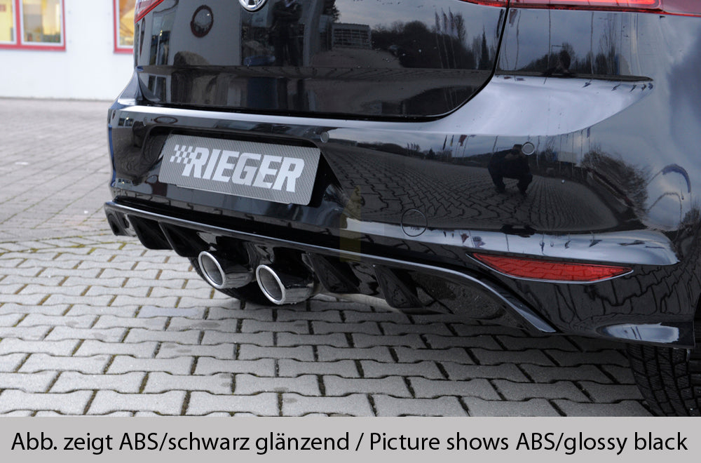 Rieger 00059573 VW Mk7-Line Golf R Rear Diffuser 3 | ML Performance EU Car Parts