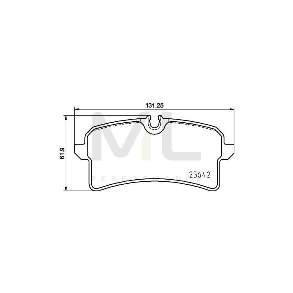 Brembo P 65 040 Brake Pad Set For Porsche Macan (95B) Prepared For Wear Indicator, With Anti-Squeak Plate, With Brake Caliper Screws | ML Performance Car Parts