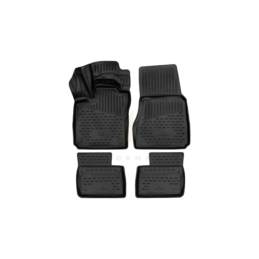 WALSER Tailored, XTR 75179 Floor mat set Elastomer, Front and Rear, Black | ML Performance Car Parts