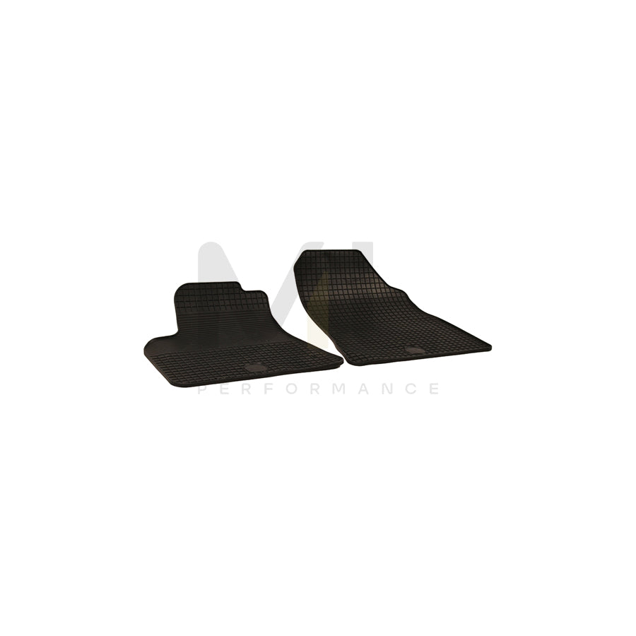 WALSER Tailored 50326 Floor mat set Elastomer, Front, Quantity: 2, Black | ML Performance Car Parts