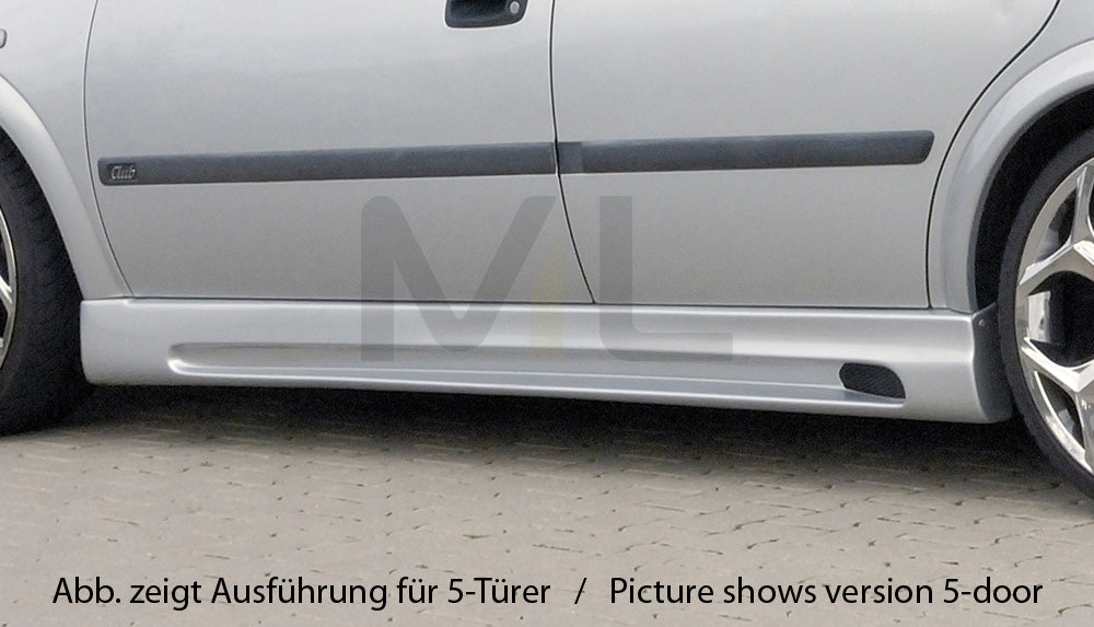 Rieger 00051114 Opel Astra G Side Skirt 2 | ML Performance EU Car Parts