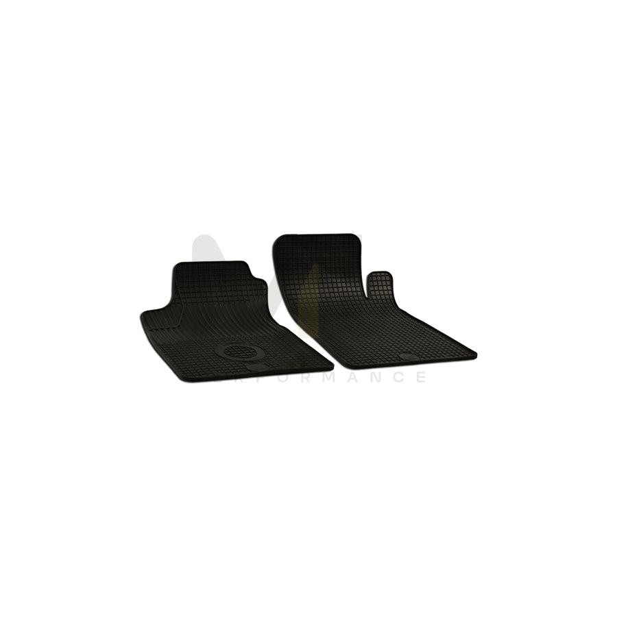 WALSER 50401 Floor mat set for RENAULT KANGOO Elastomer, Front and Rear, Quantity: 4, Black | ML Performance Car Parts