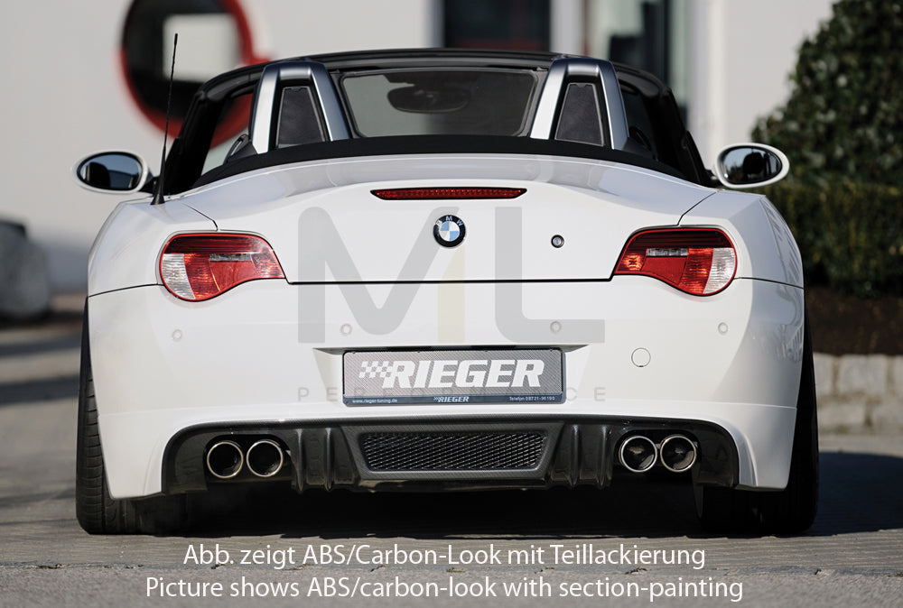 Rieger 00050519 BMW Z4 E85 Rear Diffuser 2 | ML Performance EU Car Parts