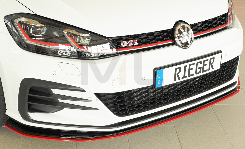 Rieger 00059515 VW Mk7 Golf GTI-TCR Front Splitter 3 | ML Performance EU Car Parts