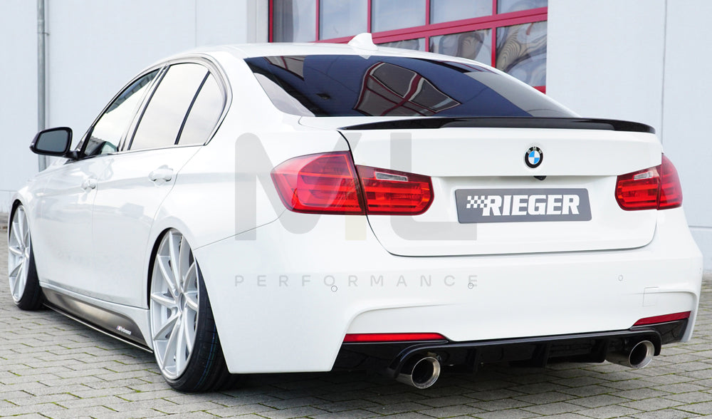 Rieger 00088122 BMW 3 Series F30 F31 Rear Diffuser 9 | ML Performance EU Car Parts