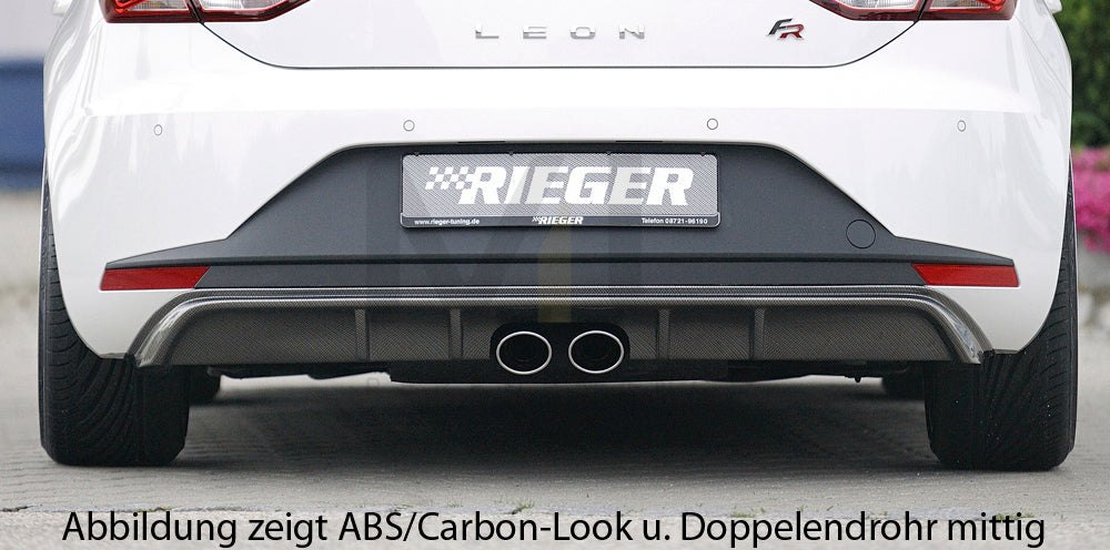 Rieger 00027008 SEAT 5F Leon FR Rear Diffuser 4 | ML Performance EU Car Parts